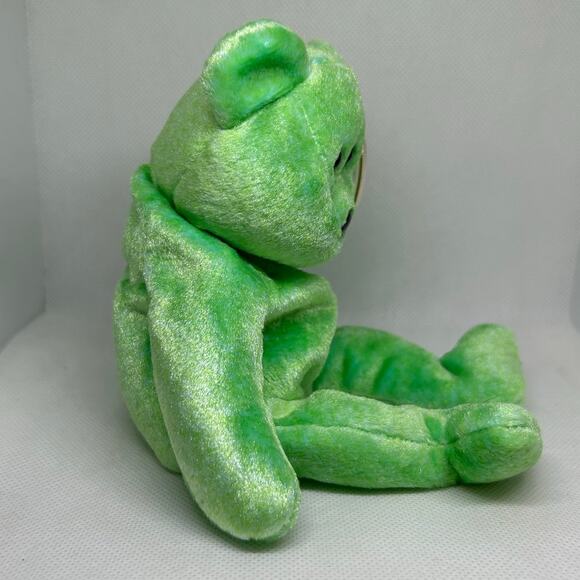 TY BEANIE BABY KICKS Soccer Bear DOB 8/16/1998 Plush Stuffed Animal & Card - Picture 4 of 7